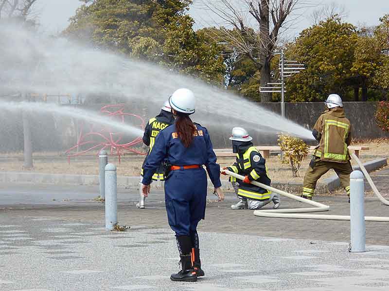 近隣学区の防災訓練